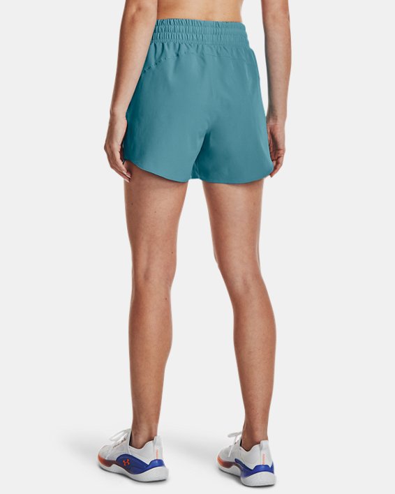 Shorts tejidos de 13 cm UA Flex para mujer, Blue, pdpMainDesktop image number 1